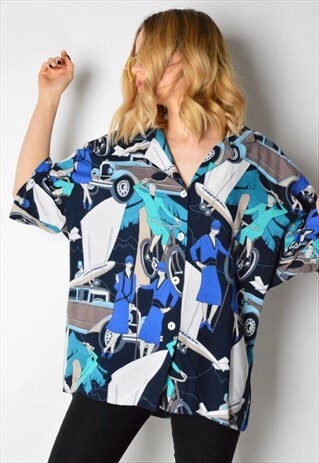 VINTAGE 60S RETRO SUMMER HOLIDAY SHIRT