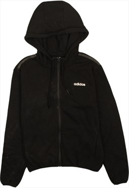 Vintage 90's Adidas Hoodie Sportswear Full Zip Up Black