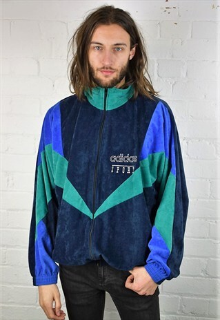VINTAGE 70'S ADIDAS SPORT VELOUR TRACK JACKET