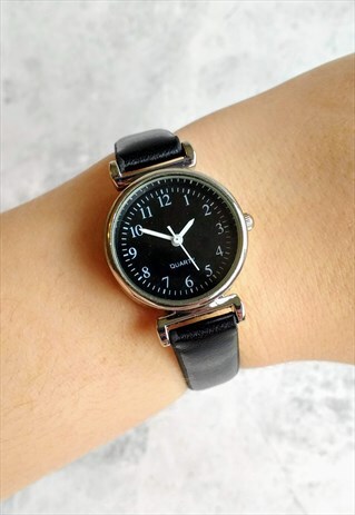 PETITE COMPACT SLIM WATCH ALL BLACK