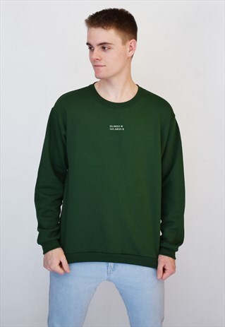 GREEN COORDINATES (WHITE) SWEATSHIRT
