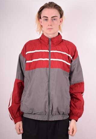 MENS VINTAGE TRACKSUIT TOP JACKET XL MULTI 90S