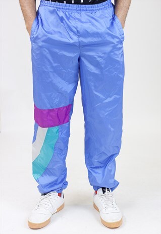 VINTAGE 90S PURPLE SHELL TRACKSUIT BOTTOMS
