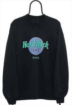 Vintage Hard Rock Cafe Graphic Black Sweatshirt Womens