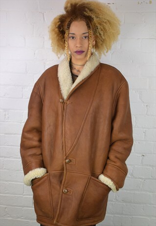 VINTAGE 90'S SHEARLING COAT