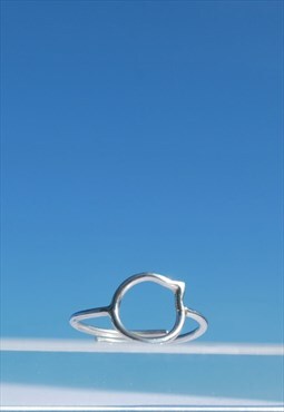 YOU MAKE ME SPEECHLESS - Ring Speech bubble, Sterling Silver