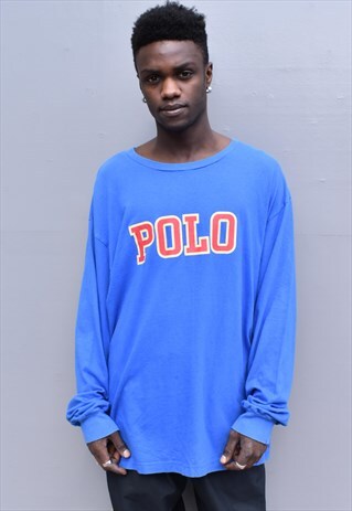 RARE VINTAGE 90S POLO RALPH LAUREN LONG SLEEVE T-SHIRT