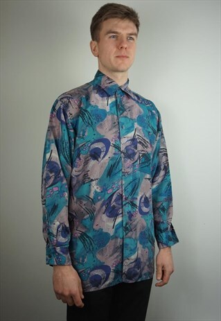 PURE SILK PATTERNED SHIRT