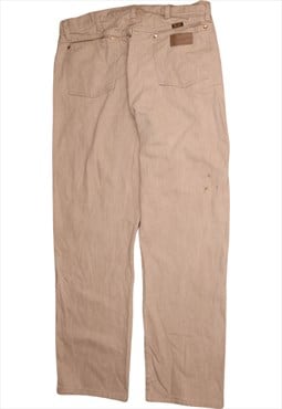 Wrangler 90's Straight Leg Baggy Trousers / Pants 38 Tan Bro