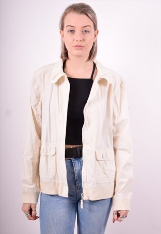 SERGIO TACCHINI WOMENS VINTAGE JACKET MEDIUM BEIGE 90'S