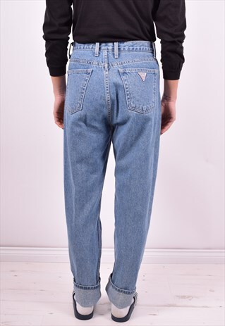 GUESS WOMENS VINTAGE JEANS W30 L30 BLUE 90'S