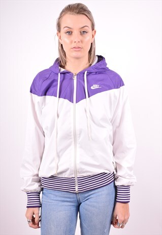 NIKE WOMENS VINTAGE JACKET XXL WHITE 90'S