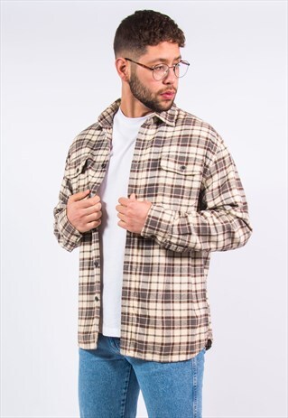 VINTAGE CHECKED FLANNEL SHIRT