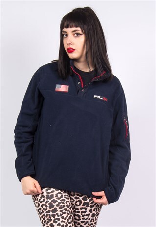 RALPH LAUREN VINTAGE 1/4 ZIP FLEECE