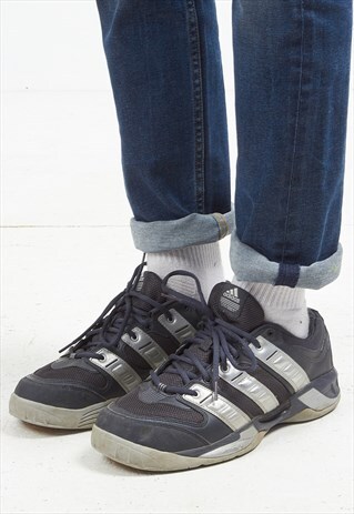 VINTAGE NAVY ADIDAS TRAINERS