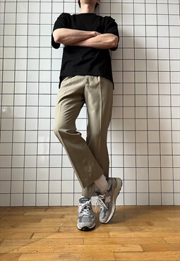 Vintage Military Pants Trousers Army USA 90s Beige