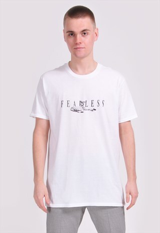 WHITE FEARLESS T-SHIRT