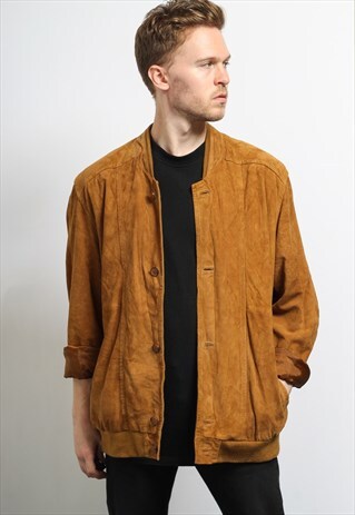 VINTAGE SUEDE BOMBER JACKET