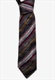 Vintage 90s Missoni Cravatte Abstract Striped Tie