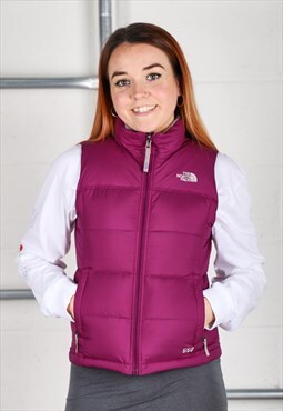 Vintage The North Face Bodywarmer in Purple 550 Gilet XS