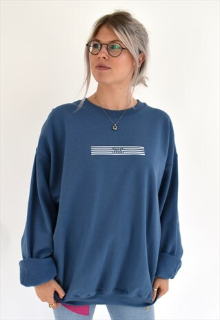 G&G UNISEX INDIGO LINO SWEAT