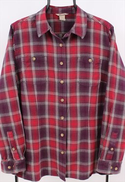 Womens Vintage duluth trading flannel check shirt 