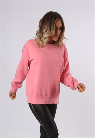 SWEATSHIRT JUMPER OVERSIZED PLAIN UK 16 (O4X)