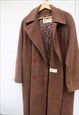 AQUASCUTUM HEAVYWEIGHT DOUBLE BREAST MOCCA WINTER COAT