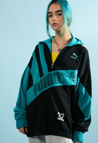 PUMA VINTAGE 1/4 ZIP PUMA SWEATSHIRT