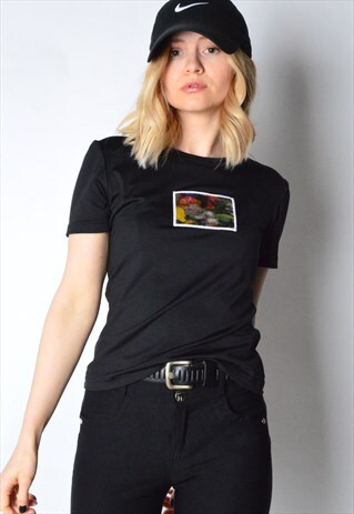 VINTAGE 90S BLACK FISH TOP