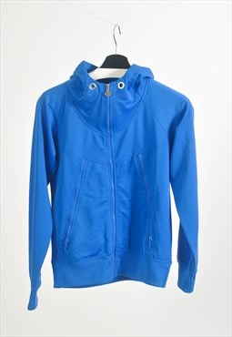 Vintage 90s track hoodie jacket in blue