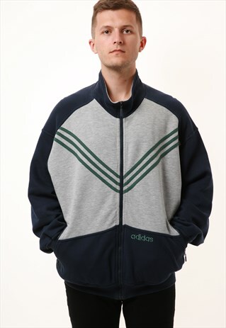 90S VINTAGE RARE ADIDAS OLDSCHOOL COTTON JACKET 14439