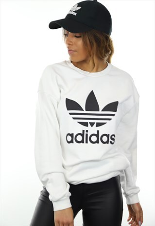 VINTAGE ADIDAS ORIGINALS BIG LOGO SWEATSHIRT JUMPER