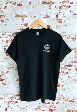 Dove of Peace print black T-shirt