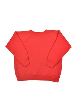 Vintage 80s Sweatshirt Red Large