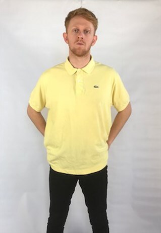 VINTAGE YELLOW LACOSTE POLO SHIRT