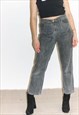 Vintage 90's 501 Cropped Grey Levi Jeans