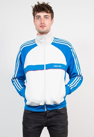 90'S ADIDAS WHITE TRACKSUIT JACKET TOP