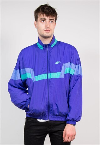 90'S BRIGHT PURPLE NIKE SHELL TRACKSUIT TOP
