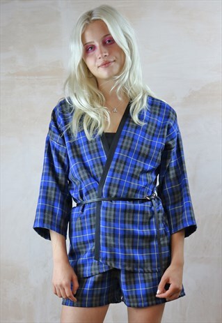 BLUE TARTAN CO-ORDINATES