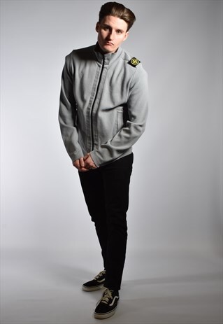 2009 STONE ISLAND ZIPPED SHOULDER BADGE SWEATSHIRT