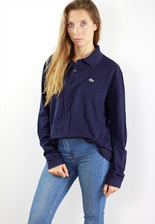 BLUE LACOSTE POLOSHIRT LONG SLEEVE LACOSTE