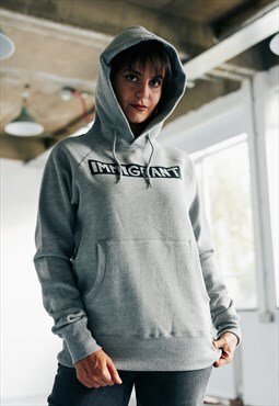Light grey raglan hoodie
