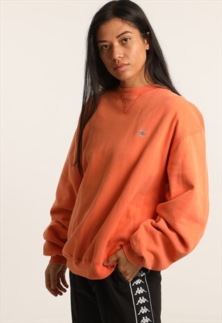 VINTAGE CHAMPION EMBROIDERED LOGO SWEATSHIRT