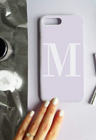 PASTEL PURPLE PERSONALISED ALPHABET IPHONE & SAMSUNG CASE