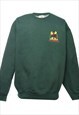 Fruit of the Loom Bullwinkles Embroidered Sweatshirt - L