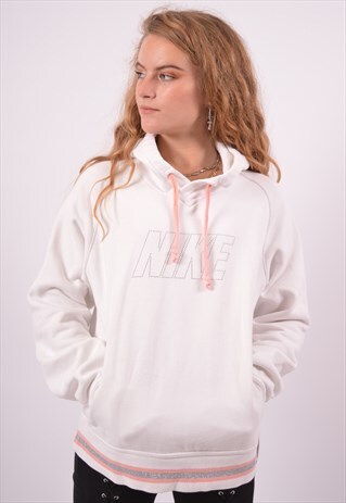 VINTAGE NIKE HOODIE JUMPER WHITE