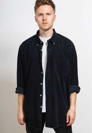 VINTAGE CORDUROY SHIRT BLUE