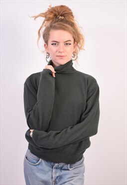 Vintage Benetton Jumper Sweater Khaki
