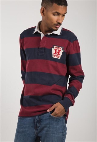 VINTAGE 90S TOMMY HILFIGER POLO SHIRT / S0991